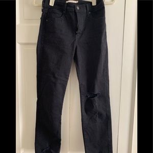 Levi 724 black jeans